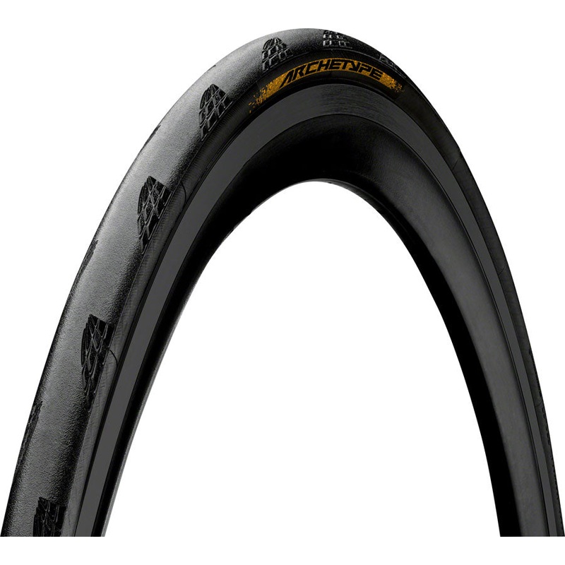 Continental Archetype Tire – 700 x 30 Tubeless Folding BLK/Tour de France Limited Edition BLKChili ACT LazerGrip
