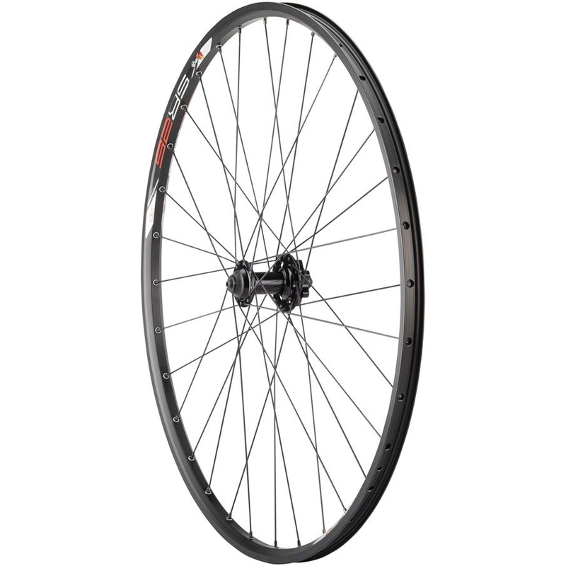 Quality Wheels Value Double Wall Series Disc Front Wheel – 29 QR x 100mm 6-Bolt BLK Clincher 32H