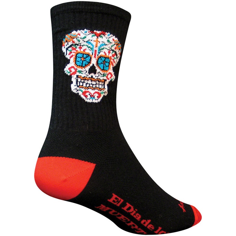 SockGuy Crew El Dia Socks – 6 Black Small/Medium