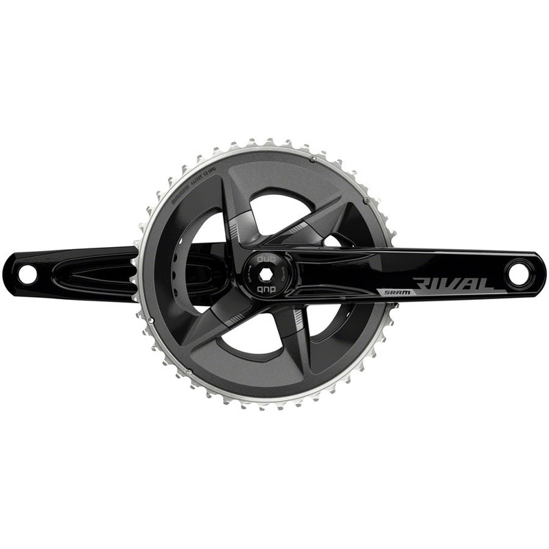SRAM Rival AXS Crankset – 170mm 12-Speed 46/33t 107 BCD DUB Spindle Interface BLK D1