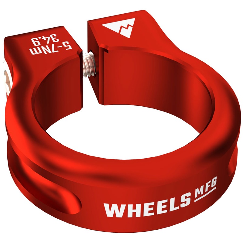 Wheels Manufacturing Seatpost Clamp – 34.9mm Bolt-On Red