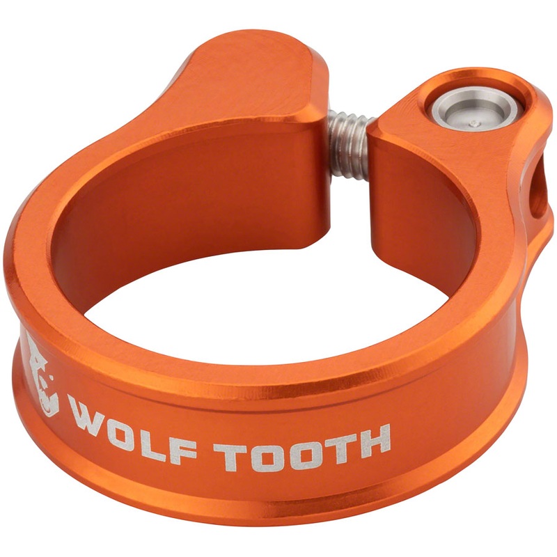 Wolf Tooth Seatpost Clamp – 31.8mm Bolt-On Orange