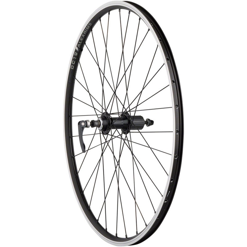 Quality Wheels Value Double Wall Series Rear Wheel – 26 QR x 135mm Rim Brake HG 10 BLK Clincher 32H