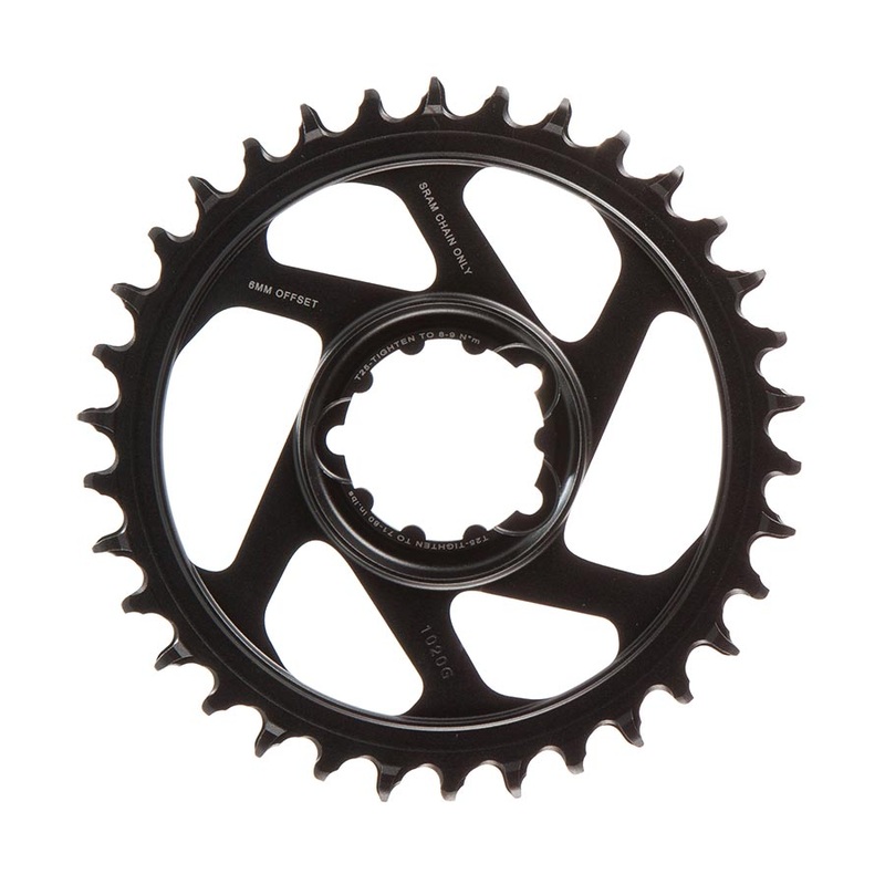 SRAM Eagle Chainring Teeth: 34 Speed: 11/12 BCD: Direct Mount Aluminum Lunar/Polar Grey 6mm
