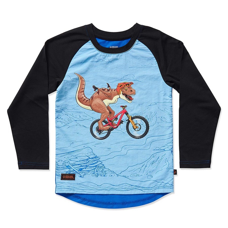 Kids Ride Shotgun Windproof MTB Kids Youth Jersey Dino S
