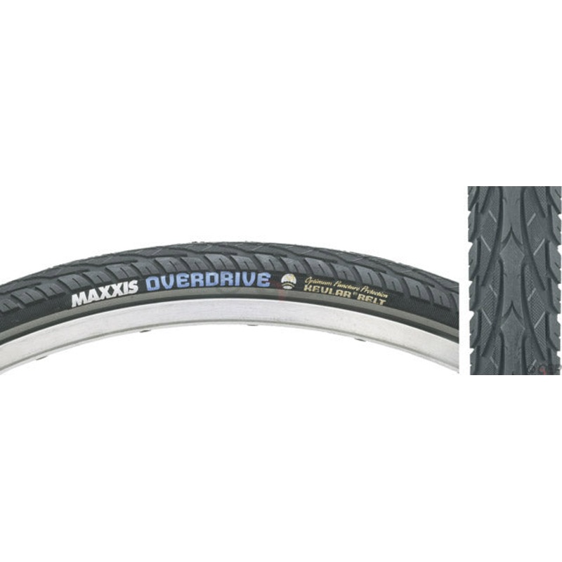 Maxxis Overdrive Tire – 27.5 x 1.65 Clincher Wire BLK/Reflective Single Silk Worm
