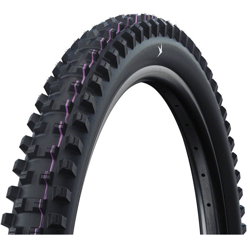 Schwalbe Shredda Front Tire – 29 x 2.50 Tubeless Folding BLK Evolution Line Gravity Pro Addix Ultra Soft Radial E-50