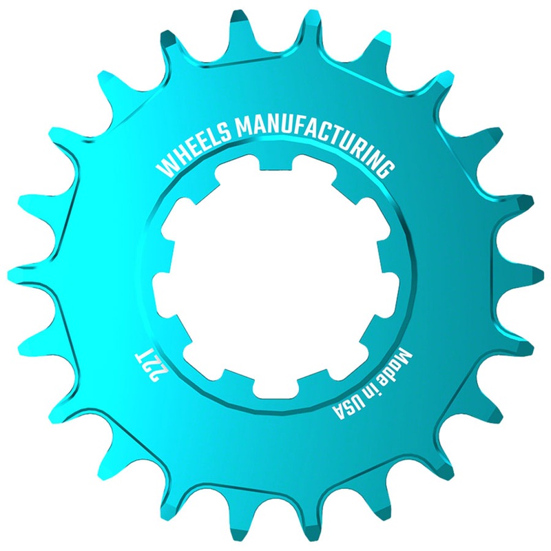 Wheels Manufacturing SOLO-SPEED Cog – 22t Fits SOLO-SPLINE SOLO-XD kits Teal