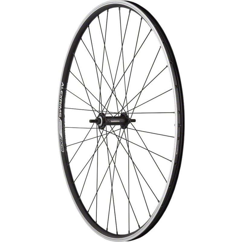Quality Wheels Value Double Wall Series Front Wheel – 700 9×1 Threaded x 100mm Rim Brake BLK Clincher 32H