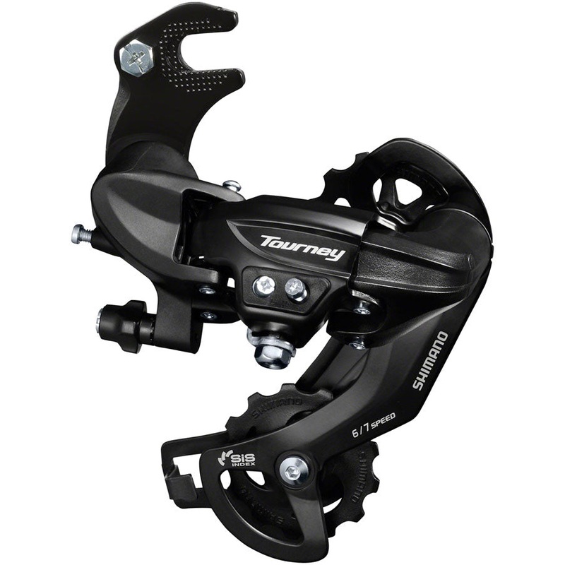 Shimano Tourney RD-TY300-SGS Rear Derailleur – 67 Speed Long Cage BLK Dropout Claw Hanger