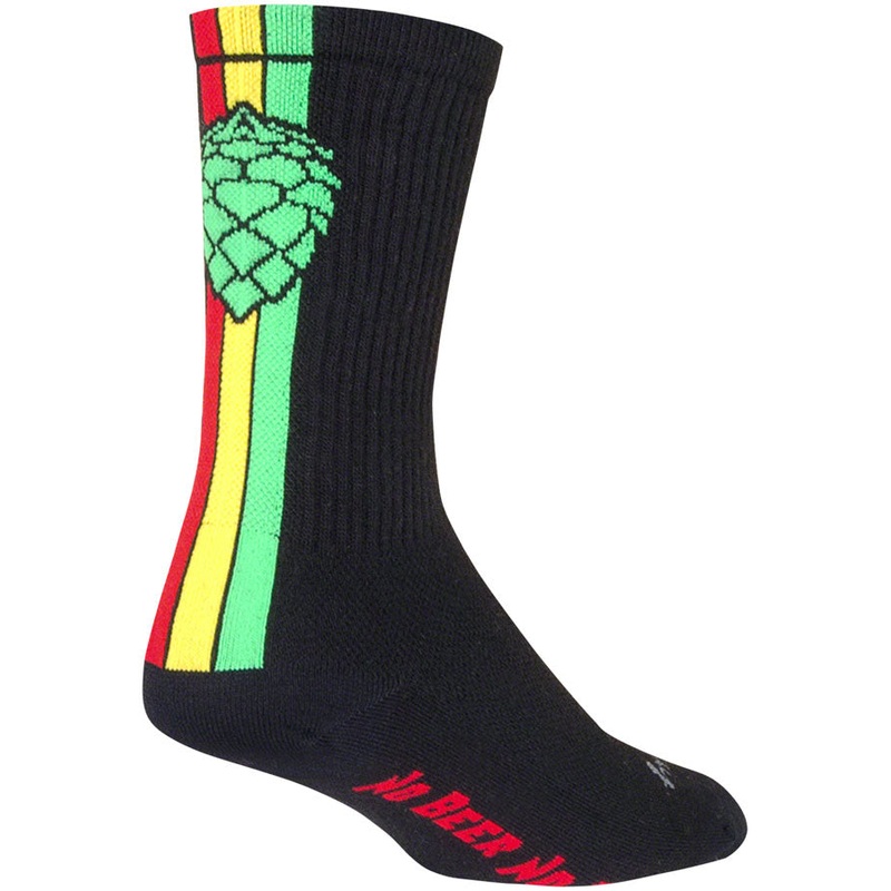 SockGuy Crew Hoppyness Socks – 6 Black Small/Medium