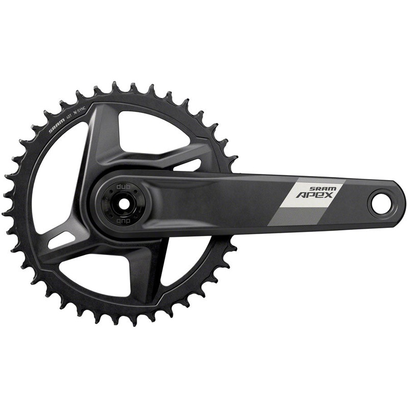 SRAM Apex 1 Wide Crankset – 165mm 12-Speed 40t Direct Mount DUB Spindle Interface BLK D1