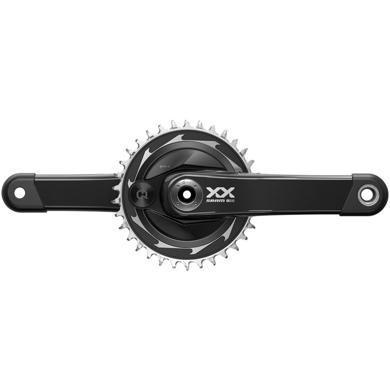SRAM XX SL Eagle T-Type AXS Power Meter Crankset – 175mm 12-Speed 34t Chainring DM Thread Mount DUB Spindle Interface BLK