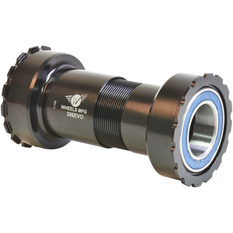 Wheels Manufacturing 386EVO Bottom Bracket – ABEC-3 Bearings For 22/24mm SRAM Cranks BLK