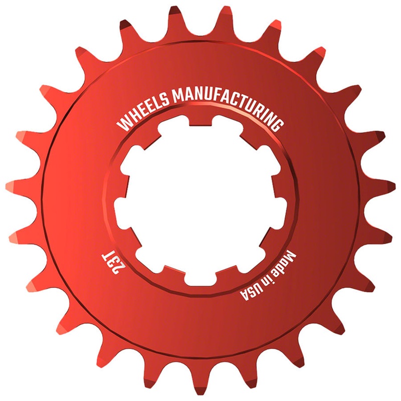Wheels Manufacturing SOLO-SPEED Cog – 23t Fits SOLO-SPLINE SOLO-XD kits Red
