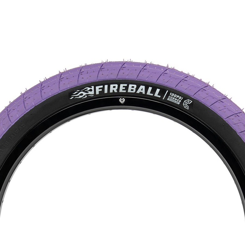 Eclat Fireball 20”x2.30 Wire Clincher Anti-Puncture Layer 60TPI Purple