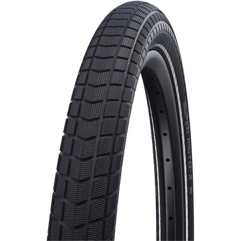 Schwalbe Super Moto-X Tire – 27.5 x 2.8 Clincher Wire BLK Performance Line DoubleDefense RaceGuard