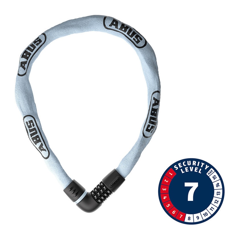Abus Tresor 6807C Chain Lock Combination 7mm 110cm 3.6′ Light Blue