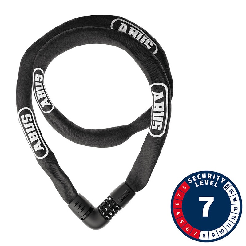 Abus Tresor 6807C Chain Lock Combination 7mm 140cm 4.6′ Black