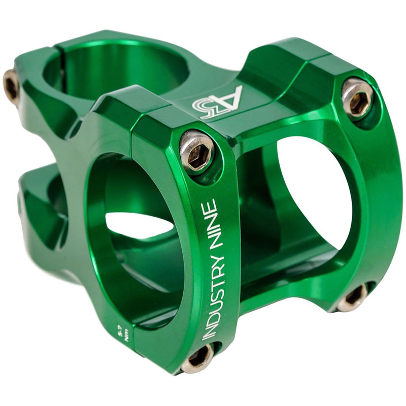 Industry Nine A318 Stem – 50mm 31.8mm Clamp +/-4.4 1 1/8 Aluminum Green