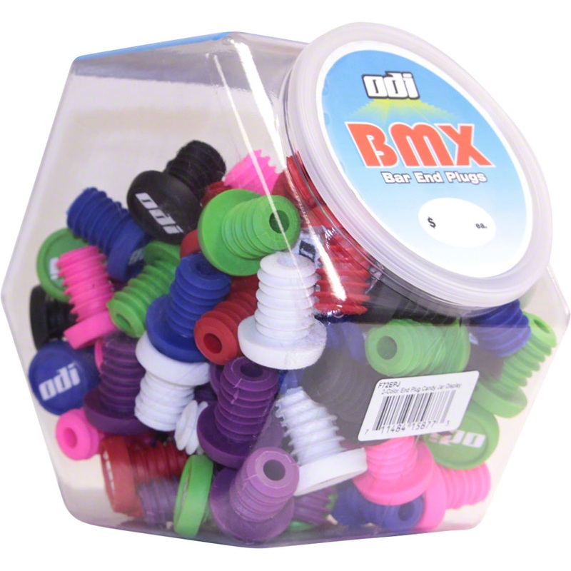 ODI Jar Of BMX End Plugs 50 Pair Various Colors