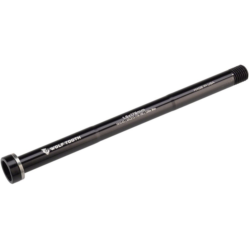 Wolf Tooth Rear Thru Axle – M12 1.5 x 178mm Black
