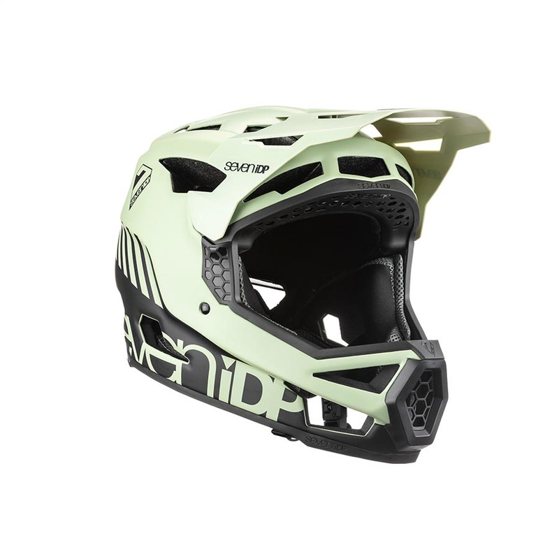 7iDP Project 23 Fiber Glass Full Face Helmet XL 61 – 62cm Glacier Green/Black