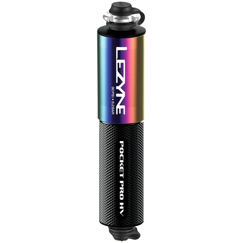 Lezyne Pocket Drive Pro HV Mini Pump – Aluminium 90psi  Presta/Schrader With Mount Neo/BLK