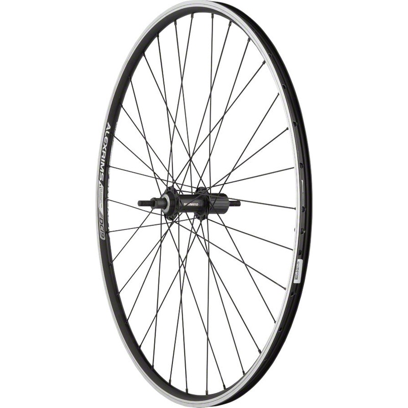 Quality Wheels Value Double Wall Series Rear Wheel – 700 10 x 1 x 135mm Rim Brake HG 10 BLK Clincher 32H