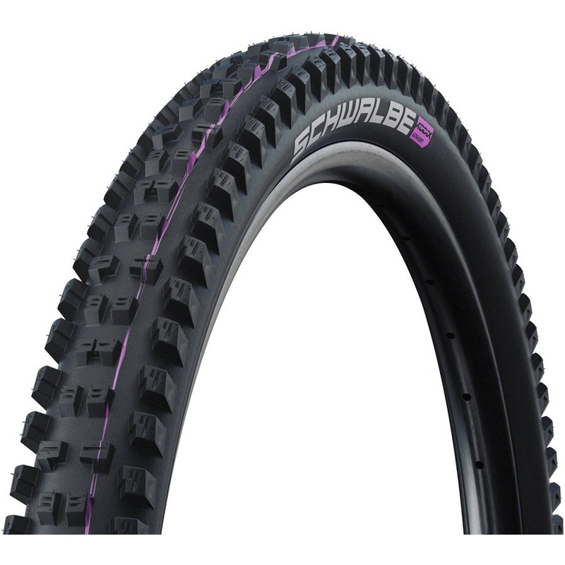 Schwalbe Tacky Chan Tire – 27.5 x 2.40 Tubeless Folding BLK Evolution Line Super Gravity Addix Soft E-50