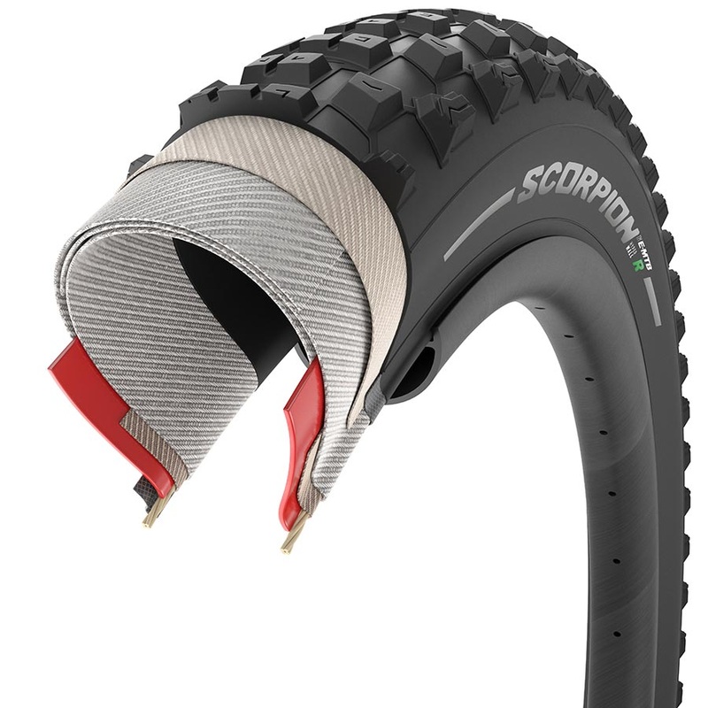Pirelli Scorpion E-MTB R Mountain Tire 29×2.60 Folding Tubeless Ready SmartGRIP+ Hyperwall 60TPI Black