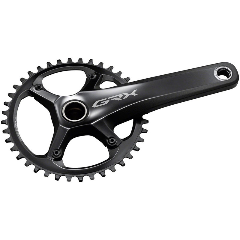 Shimano GRX FC-RX810-1 Crankset – 175mm 11-Speed 40t 110 BCD Hollowtech II Spindle Interface BLK