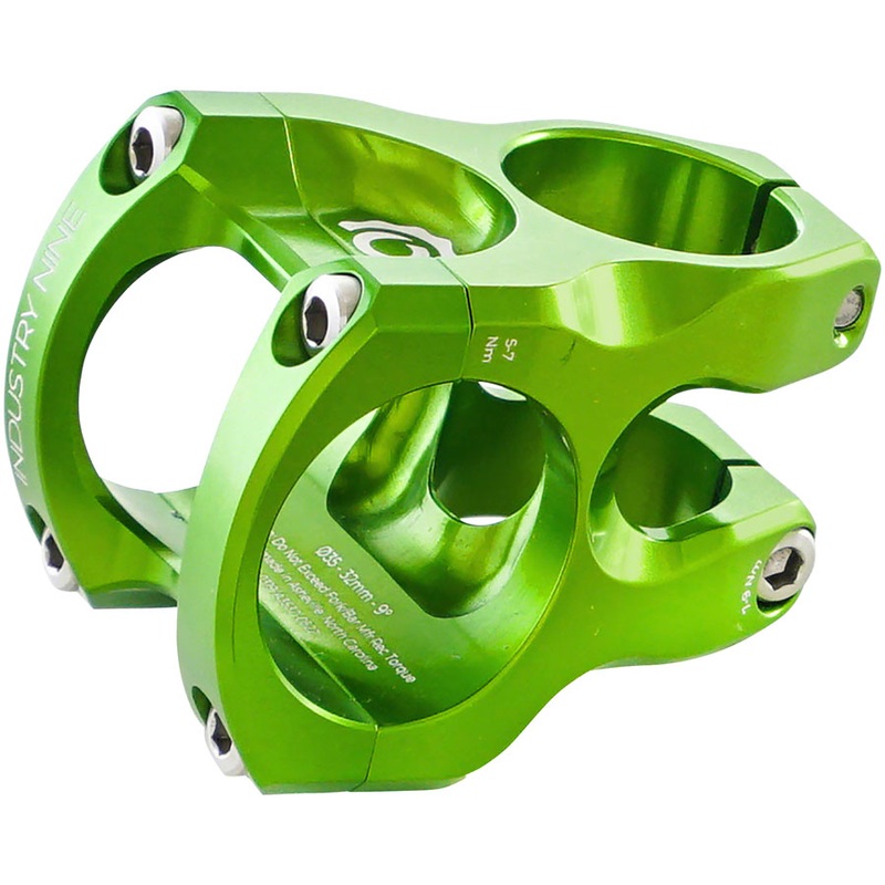 Industry Nine A35 Stem – 32mm 35 Clamp +/-9 1 1/8 Aluminum Lime