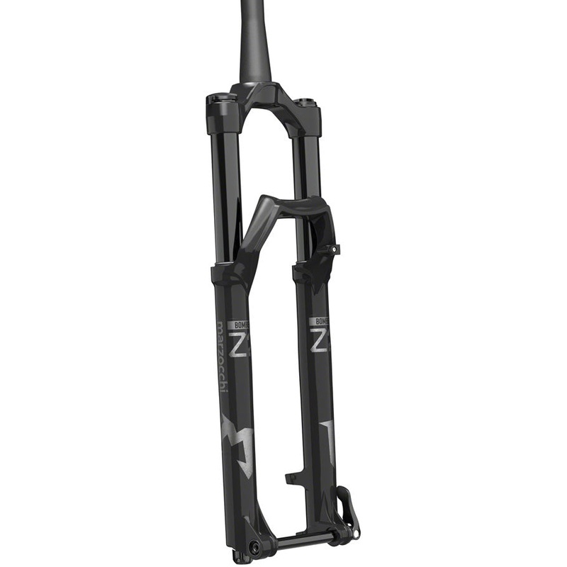 Marzocchi Bomber Z2 Suspension Fork – 29 130 mm 15QR x 110 44mm Offset RAIL Sweep-Adjust Shiny BLK