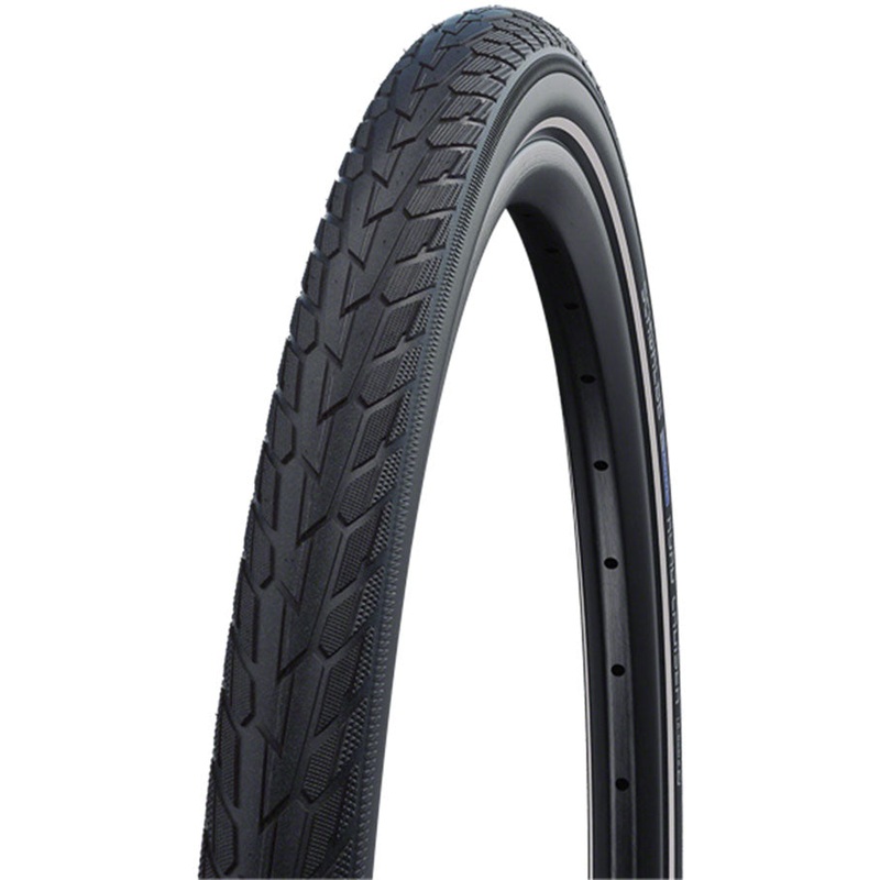 Schwalbe Road Cruiser Tire – 700 x 45 Clincher Wire Black K-Guard Green