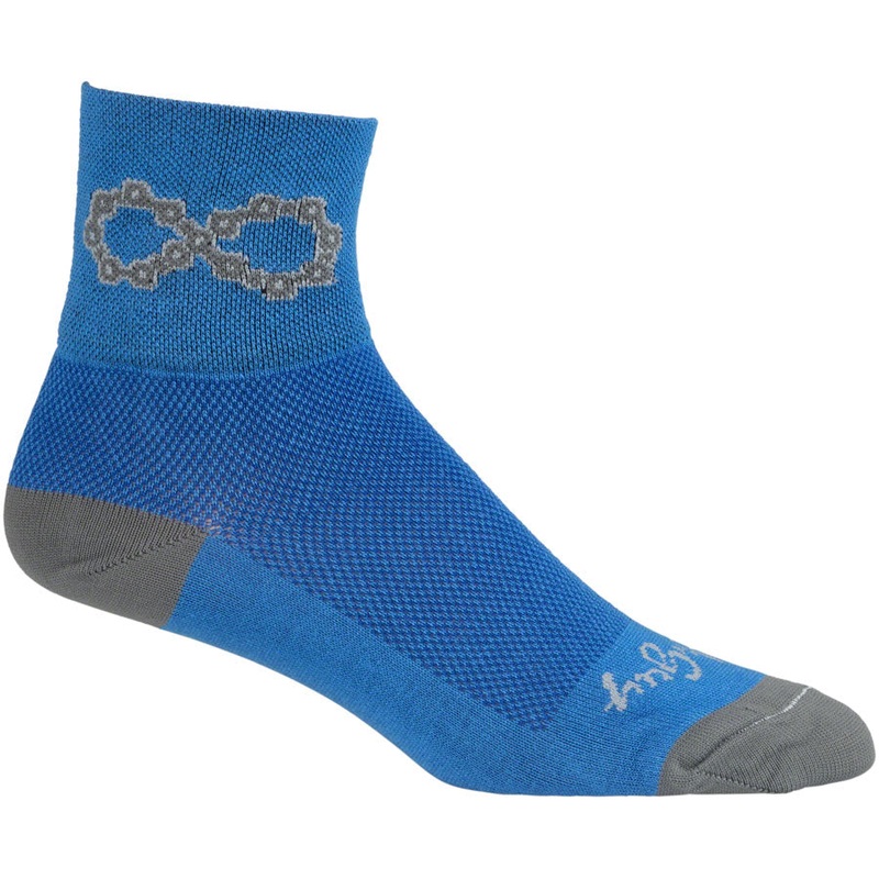 SockGuy Classic Infinite Socks – 3 Blue Small/Medium