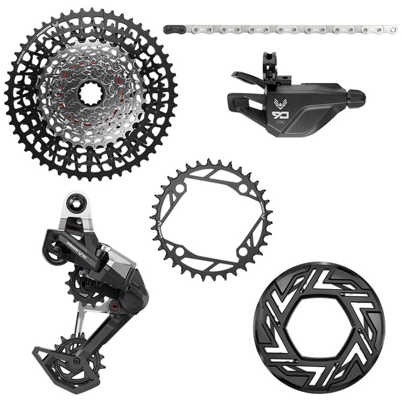 SRAM Eagle 90 Ebike Groupset – No Crank 34T 104bcd Clip-on Guard Chain XS-1275 10-52t Single Click Shifter Rear Derailleur