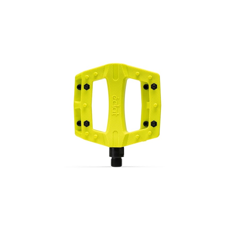 Eclat Contra Platform Pedals Body: Nylon Spindle: Cr-Mo 9/16” Yellow Pair