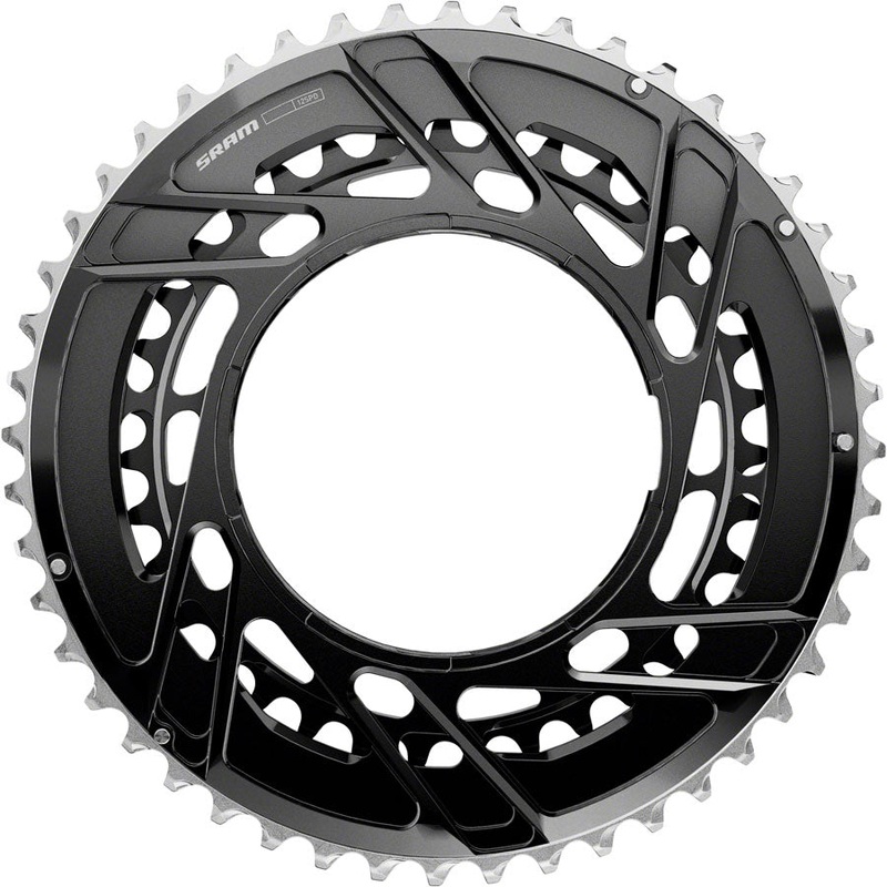 SRAM Force 2x Thread Mount Chainring – 46/33t 12-Speed Thread Mount For Force E1 AXS PM Spider BLK E1