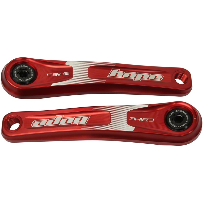 Hope Ebike Crank Arm Set – 155mm ISIS Specialized Offset Red