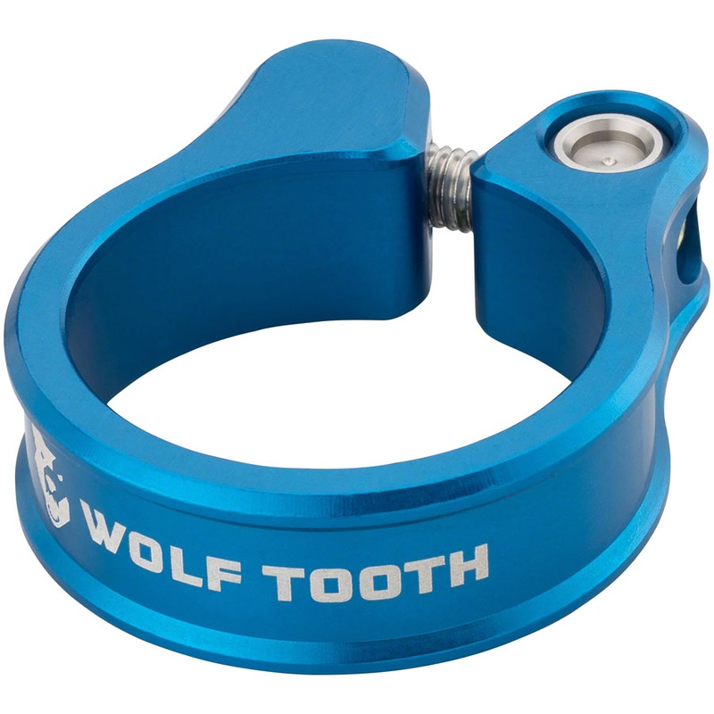 Wolf Tooth Seatpost Clamp – 36.4mm Bolt-On Blue