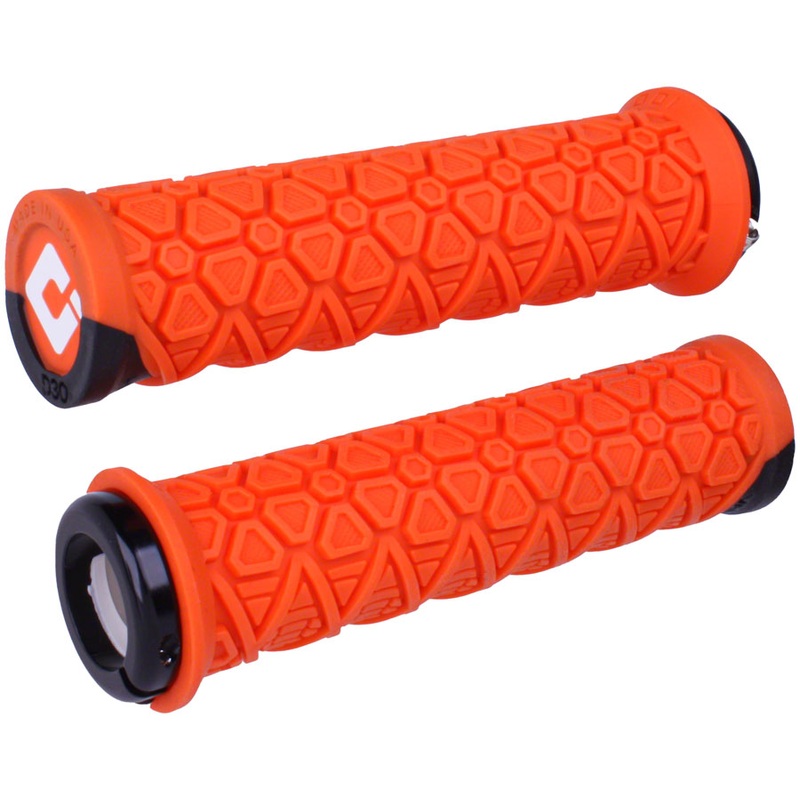 ODI Vanquish Grips – Orange/Black Lock-On