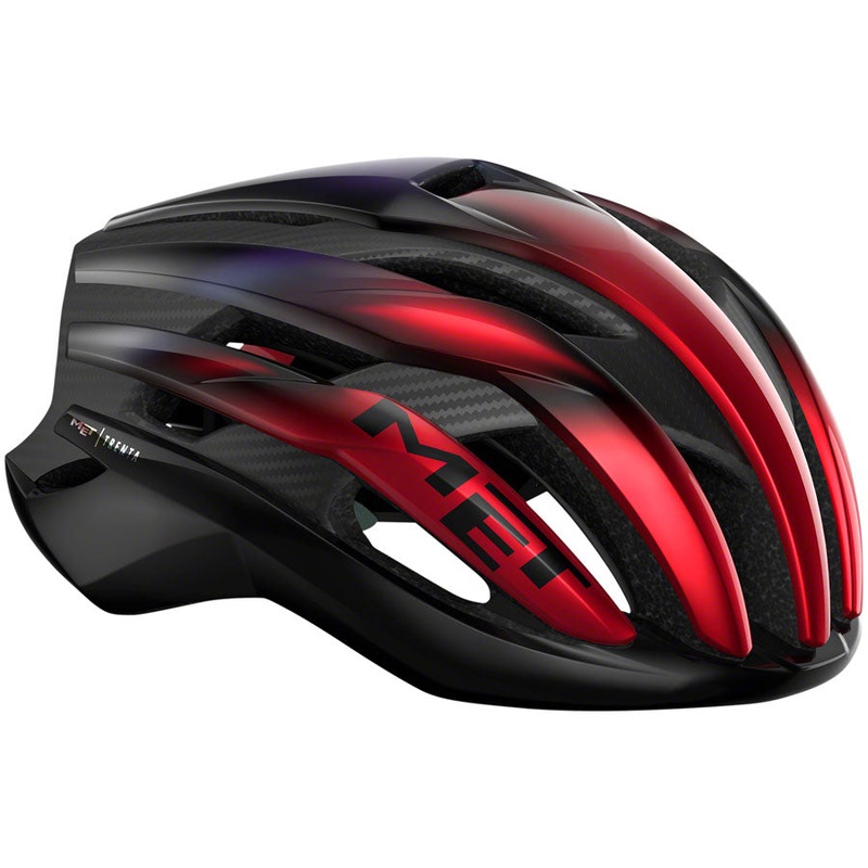 MET Trenta 3K Carbon MIPS Helmet – Red Iridescent Large