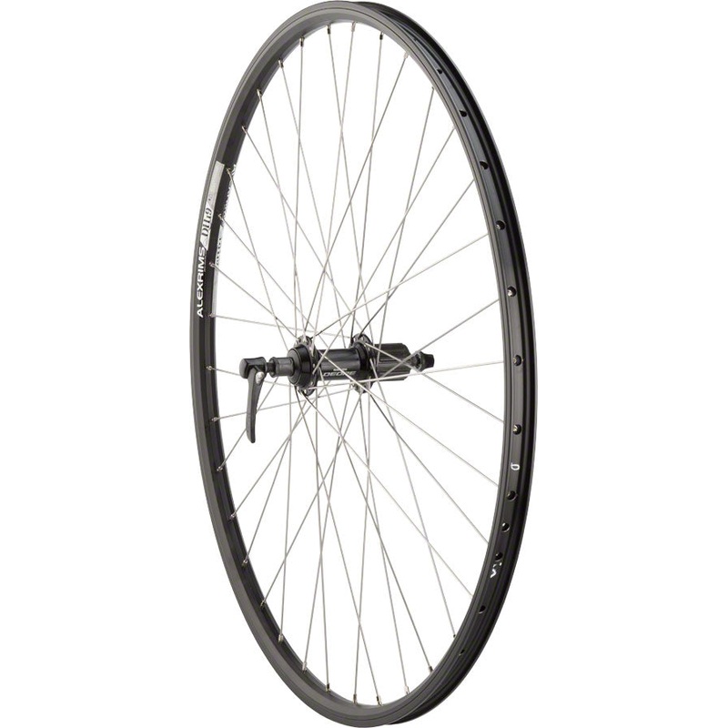 Quality Wheels Shimano/DH19 Rear Wheel – 700 QR x 135mm Rim Brake HG 10 BLK Clincher 36H