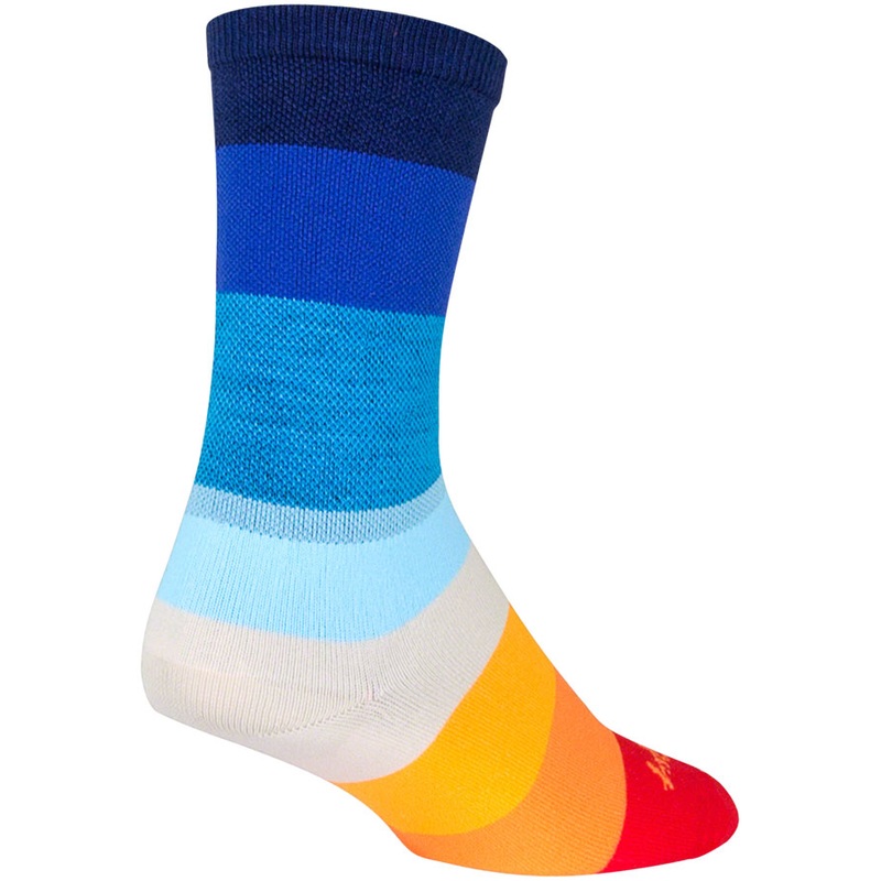 SockGuy Crew 70’s Socks – 6 Blue Large/X-Large