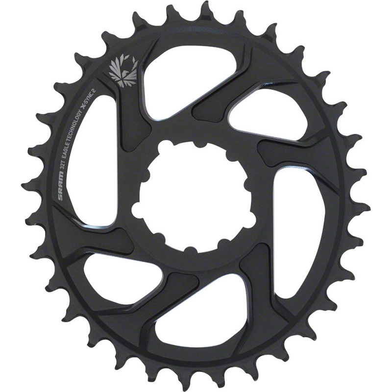 SRAM X-Sync 2 Eagle Direct Mount Oval Chainring – 32 Tooth 3mm Boost Offset 12-Speed BLK