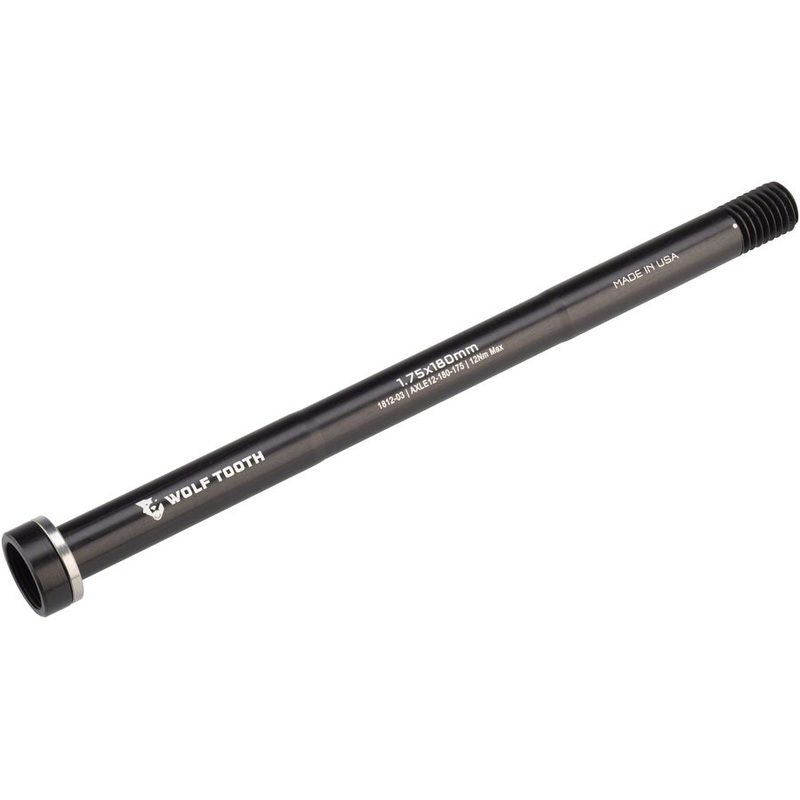 Wolf Tooth Rear Thru Axle – M12 1.75 x 180mm Black