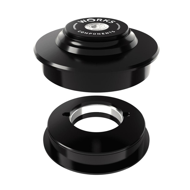 Works Components 2.0deg ZS56-ZS56 Angleset Angle Headset 2.0 110-119mm ZS56/28.6 | ZS56/40 ZeroStack Complete Black