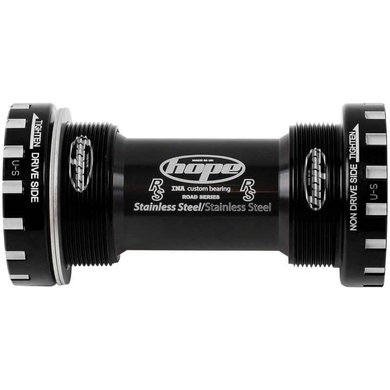 Hope BSA Threaded Bottom Bracket – 68mm Road For 24mm Spindle Stainless BLK