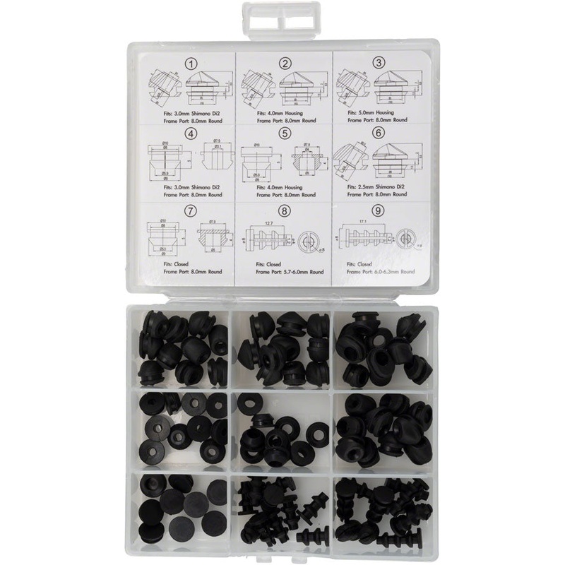 Jagwire Frame Plug Combo Box for Housing Di2 and Closed-Type